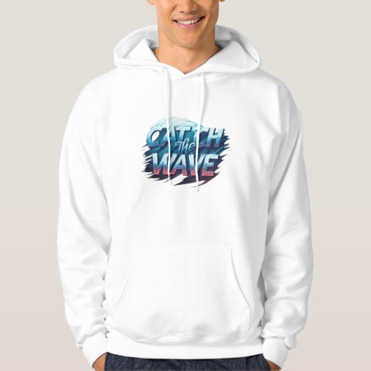 Fang die Welle Hoodie (Vorderseite)
