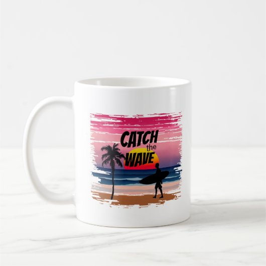Fang die Welle Kaffeetasse (Links)