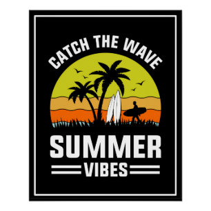 Fang die Welle Sommer Vibes-64193 Poster