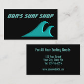 Fang ein Wave Cool Surf Visitenkarte (Vorne/Hinten)