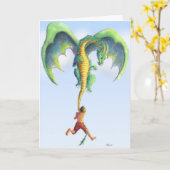 Fang eine Drachenkarte Karte (Gelbe Blume)