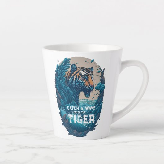 Fang eine Welle mit dem Tiger Milchtasse (Rechts)