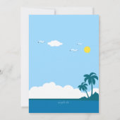 Fang eine Welleneinladung Einladung (Rückseite)