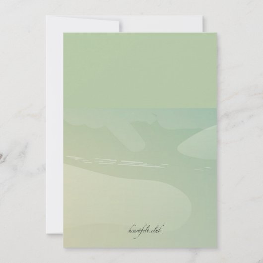 Fang eine Welleneinladung Einladung (Rückseite)