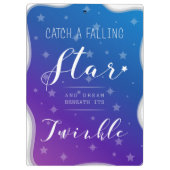 Fang einen Falling Star Klemmbrett (Rückseite)