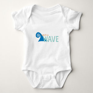 Fang einen Wellenreiter Baby Strampler
