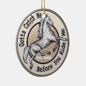 Fang einer Pferdeverzierung Keramik Ornament (Rechts)