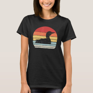 Fang einige Strahlen Vintage Retro Common Loon Tau T-Shirt
