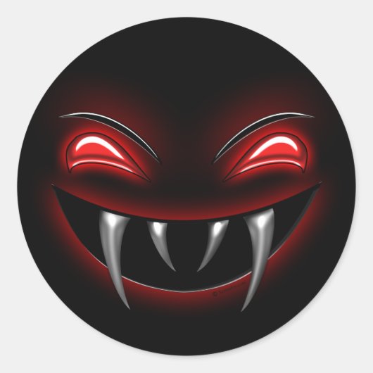 Fang Face Stickers (Vorderseite)