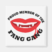Fang Gang Square Magnet (weiß) (Vorne)
