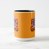 Fang Gang T-Shirt Zweifarbige Tasse (Mittel)