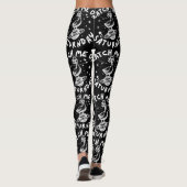 Fang mich am Samstag Pun Humor Leggings (Rückseite)