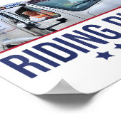 Fang mich an, schmutzig zu reiten, Trump Müllmann Poster (Ecke)
