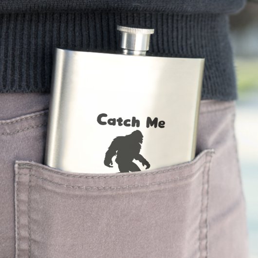 Fang mich, wenn du dir die Kryptid Funny knacken k Flachmann (Beispiel)