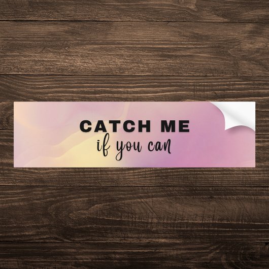 Fang mich, wenn du holografisch kannst autoaufkleber