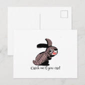 Fang mich, wenn du kannst postkarte (Vorne/Hinten)