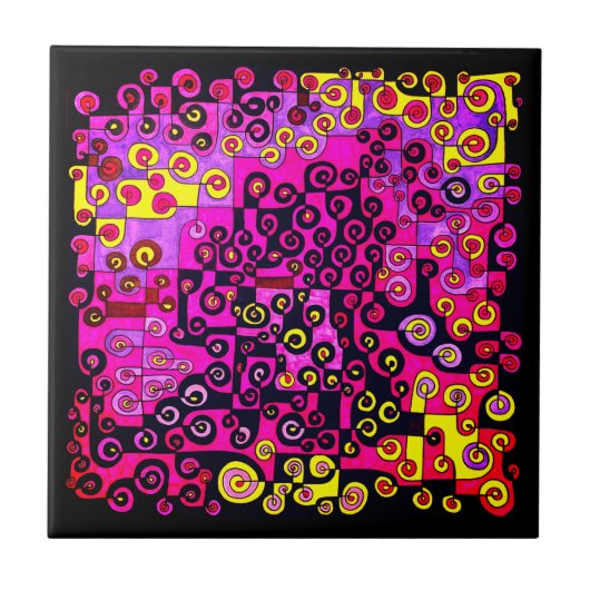 Fang mich, wenn du Pinky kannst! Fliese (Vorderseite)