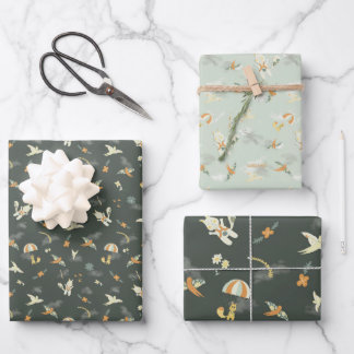 Fang mich! Zwei Designs Geschenkpapier Set