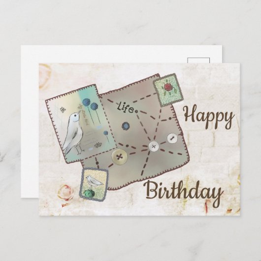 Fang Postkarte (Vorne/Hinten)