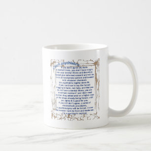 Fang psychiatrisch kaffeetasse