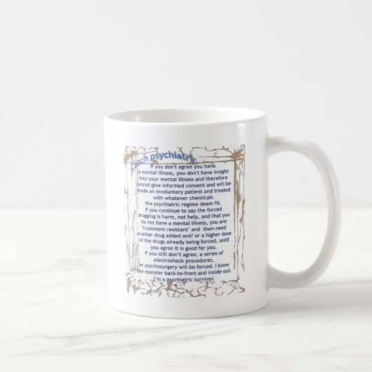 Fang psychiatrisch kaffeetasse (Rechts)