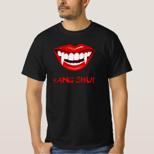 Fang Shui lustiger Halloween Dracula lips T - Shir T-Shirt