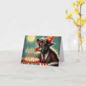 Fang-tastischer Geburtstag Karte (Gelbe Blume)