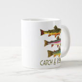 Fang und Freigabe von Forellen Jumbo-Tasse (Vorderseite Rechts)