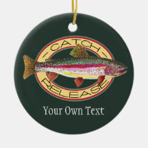 Fang und Freigabe von Regenbogenforellen