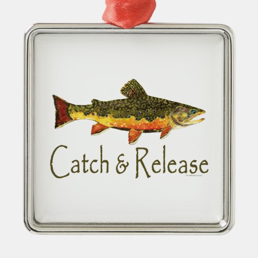 Fang- und Freilandfischerei Ornament Aus Metall (Vorne)