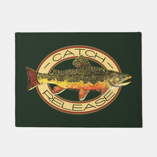 Fang und Freilassung der Bachforellen Fußmatte (Vorderseite)