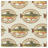 Fang und Freilassung von Forellen Fisherman Stoff (Nahaufnahme)