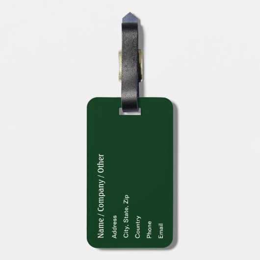 Fang- und Freisetzungsfischerei Gepäckanhänger (Rückseite vertikal)