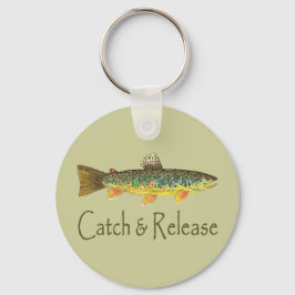 Fang- und Freisetzungsfischerei Schlüsselanhänger