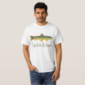 Fang- und Freisetzungsfischerei T-Shirt (Vorne ganz)