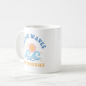 Fang Wellen nicht Besorgnis erregend - Funny Summe Kaffeetasse (Vorderseite Links)