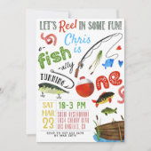 Fang zum ersten Geburtstag Einladung (Vorderseite)