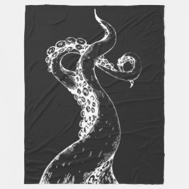 Fangarme eines Oktopus negativ auf schwarzer Decke