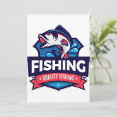 Fangdesign Fanggerät Fischerei auf wild lebende Ti Einladung (Stehend Vorderseite)