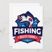 Fangdesign Fanggerät Fischerei auf wild lebende Ti Einladung (Vorne/Hinten)