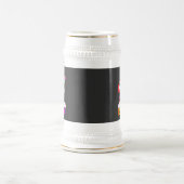 Fange das Regenbogen-Einhorn-Design Bierglas (Mittel)