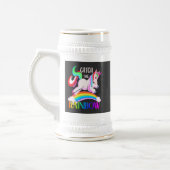 Fange das Regenbogen-Einhorn-Design Bierglas (Links)