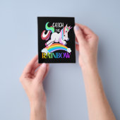 Fange das Regenbogen-Einhorn-Design Flyer (Gruppe)