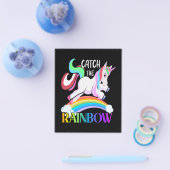Fange das Regenbogen-Einhorn-Design Flyer (Einzeln)