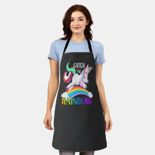 Fange das Regenbogen-Einhorn-Design Schürze
