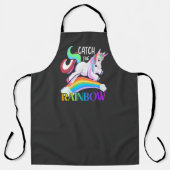 Fange das Regenbogen-Einhorn-Design Schürze (Vorderseite)