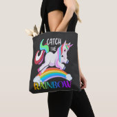 Fange das Regenbogen-Einhorn-Design Tasche (Von Nahem)