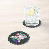 Fange das Regenbogen-Einhorn-Design Untersetzer (Vor Ort)