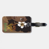 Fänge nicht Gefühle, schwarze Frau, braun Gepäckanhänger (Rückseite horizontal)