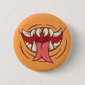 Fanged Monster Mouth Button (Vorderseite)